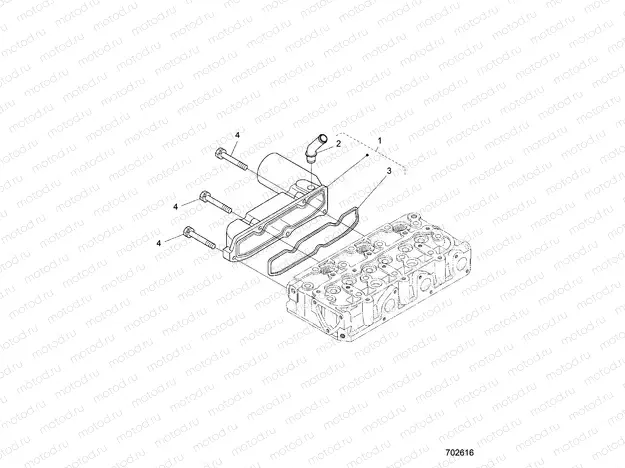 ENGINE | ENGINE, INLET MANIFOLD - D21BBPD4B4 (702616)