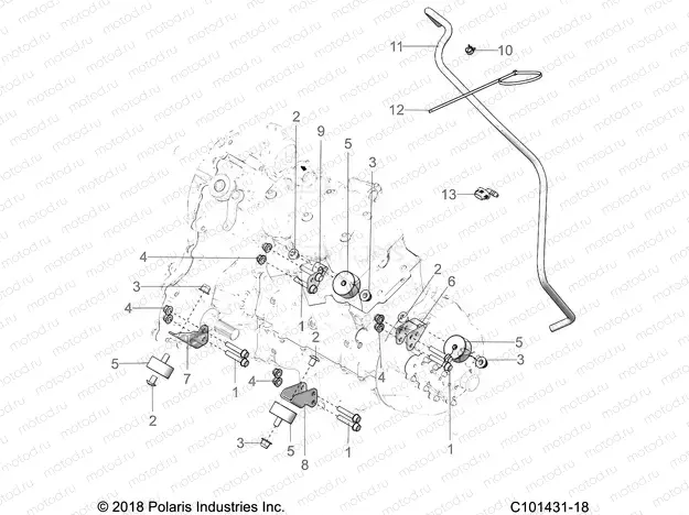 ENGINE | ENGINE, MOUNTING AND TRANSMISSION MOUNTING - A20SGE95AK (C101431-18)