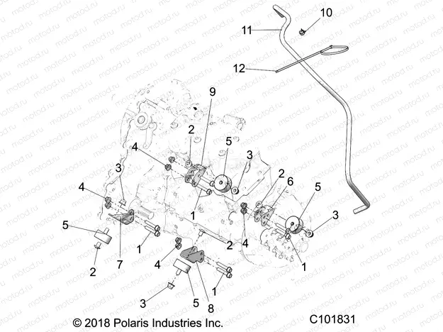 ENGINE | ENGINE, MOUNTING AND TRANSMISSION MOUNTING - A20SLZ95AE (C101831)