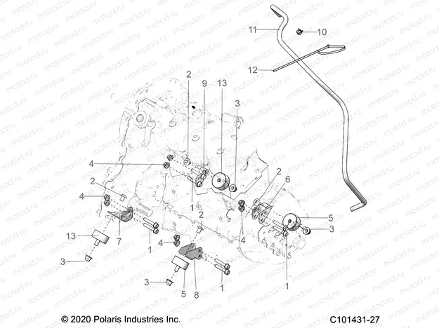 ENGINE | ENGINE, MOUNTING AND TRANSMISSION MOUNTING - A20SYE95KH (C101431-27)