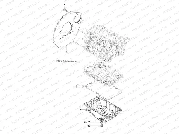 ENGINE | ENGINE, MOUNTING FLANGE and OIL SUMP - R13TH90DG (49RGROILSUMP11DCREW)