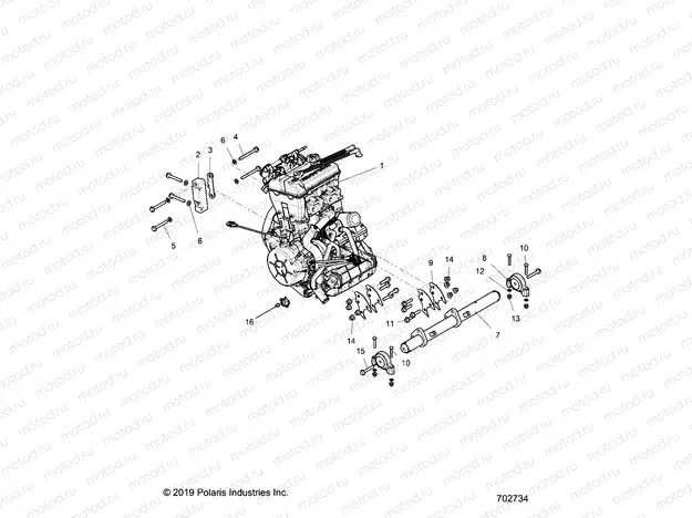 ENGINE | ENGINE, MOUNTING - G20GAE99F2/EFS/BFM/BCM/SFS/SC2 (702734)