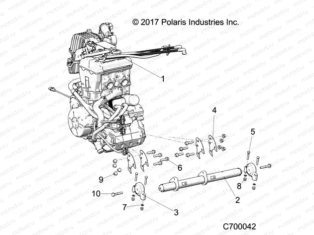 ENGINE | ENGINE, MOUNTING - R19RSU99A9/AD/B9/BD (C700042)