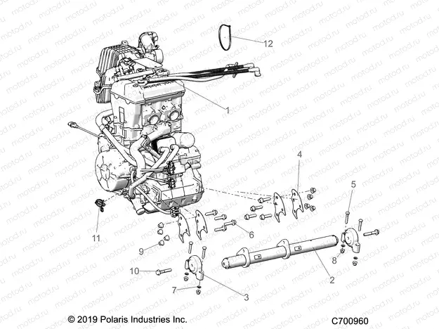 ENGINE | ENGINE, MOUNTING - R20RSE99AA/AP/AX/A9/BA/BP/BX/B9 (C700960)