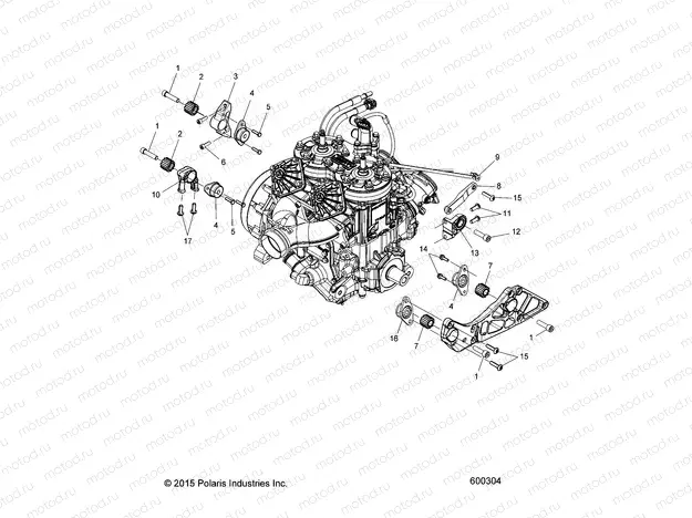ENGINE | ENGINE, MOUNTING - S20EFK6PS/6PEB (600304)
