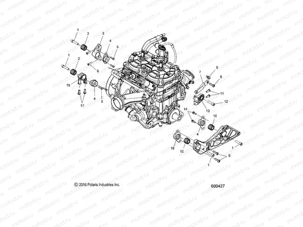 ENGINE | ENGINE, MOUNTING - S20EFS8PS ALL OPTIONS (600427)