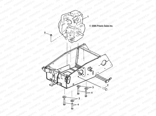 ENGINE | ENGINE, MOUNTING - S20WAA1ASA/AEA (49SNOWENGINEMOUNT09120)