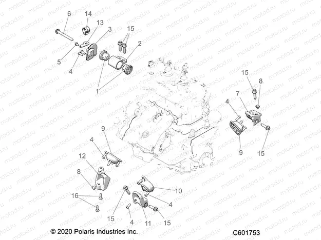 ENGINE | ENGINE, MOUNTING - S23TDH9FS (C601753)