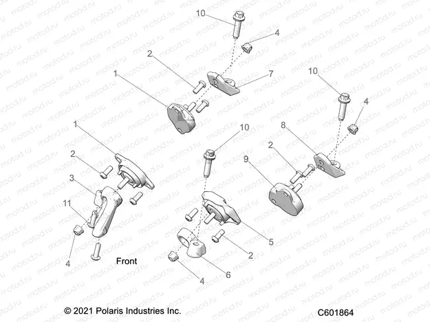 ENGINE | ENGINE, MOUNTING - S23TKV8RS (C601864)