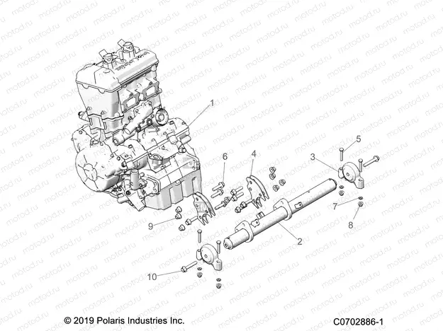ENGINE | ENGINE, MOUNTING - Z23GAC92A/92B (C0702886-1)
