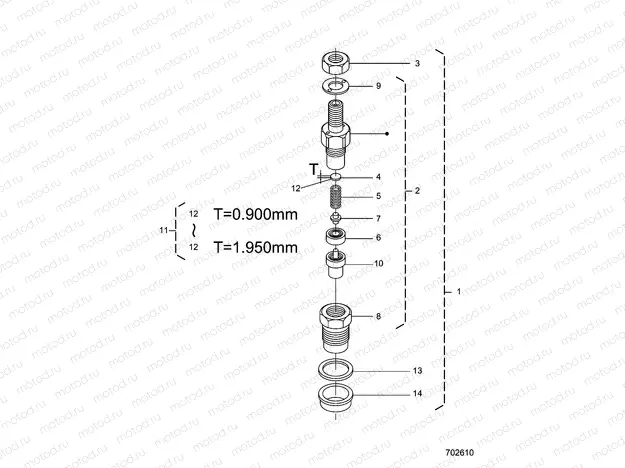 ENGINE | ENGINE, NOZZLE HOLDER (COMPONENT PARTS) - D21BBPD4B4 (702610)