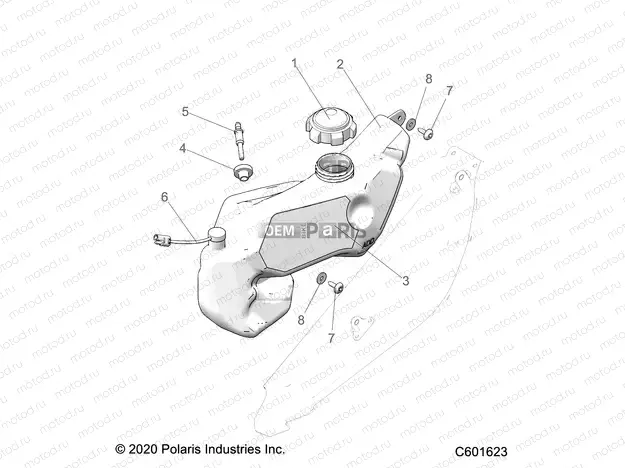ENGINE | ENGINE, OIL BOTTLE ASM. - S21TKP6RS/6RE ALL OPTIONS (C601623)