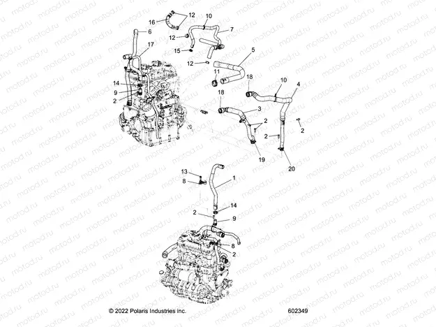 ENGINE | ENGINE, OIL COOLING HOSES - S23TLT9FEL (602349)