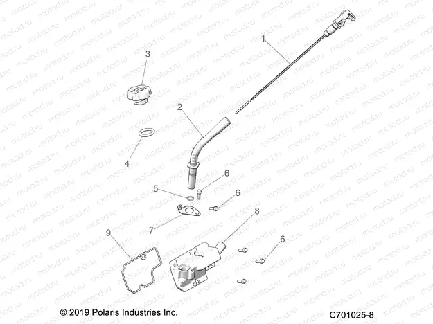 ENGINE | ENGINE, OIL DIPSTICK and BREATHER - Z21A5A87B2/P87B5/K87B4/SA87B2(C701025-8)