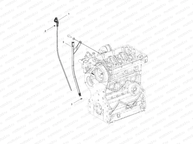 ENGINE | ENGINE, OIL DIPSTICK and GUARD - R18RTAD1B1/ED1N1 (49RGRDIPSTICK15DSL)