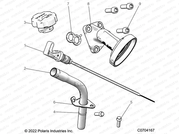 ENGINE | ENGINE, OIL DIPSTICK - Z22ASE99A5/B5(C0704167)