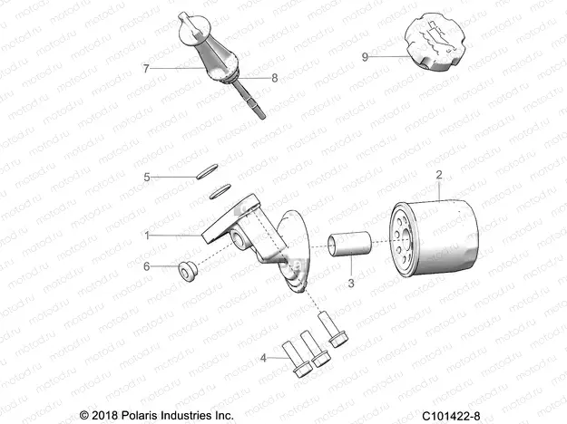ENGINE | ENGINE, OIL FILTER and DIPSTICK - A23S6E57F1/FK (C101422-8)
