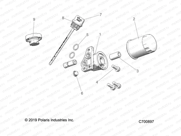 ENGINE | ENGINE, OIL FILTER and DIPSTICK - R20MAE57D7 (C700897)