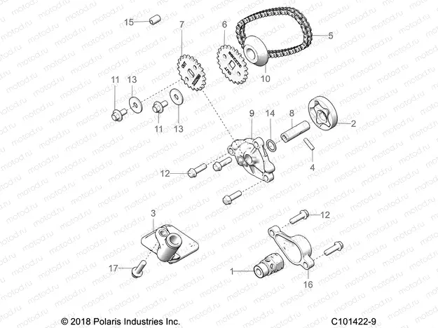 ENGINE | ENGINE, OIL PUMP - A21SEE57A1/A3/A5/A7/A9/B1/B3/B5/B7/B9 (C101422-9)