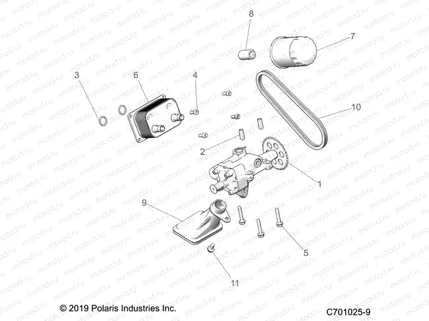 ENGINE | ENGINE, OIL PUMP and OIL COOLER - Z20ASA87B2/E87BH/BW/LW (C701025-9)