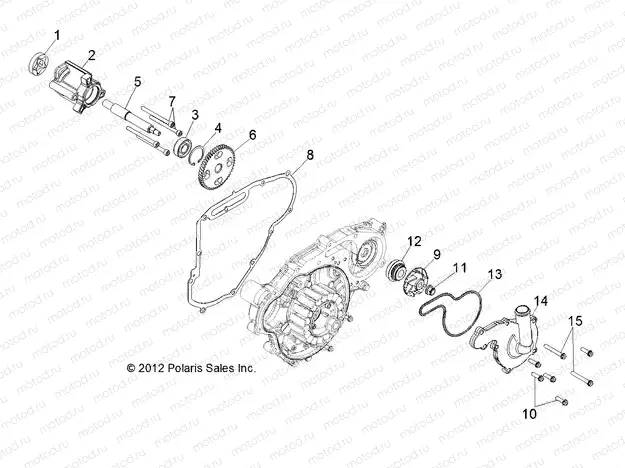 ENGINE | ENGINE, OIL PUMP and WATER PUMP - R13TH76/7E ALL OPTIONS (49RGROILPUMP13800EFI)