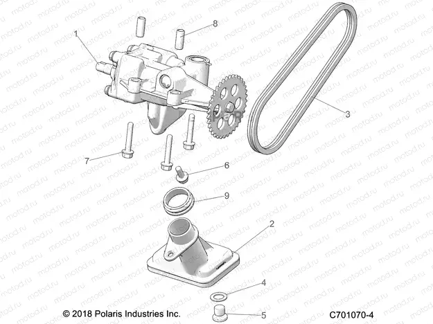 ENGINE | ENGINE, OIL PUMP - G21G4E99NW (C701070-4)