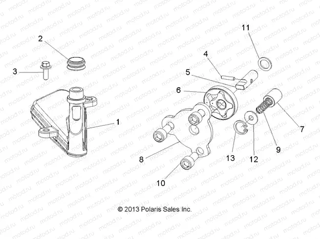 ENGINE | ENGINE, OIL PUMP - R15RMA32FA (49ATVOILPUMP14SP325)