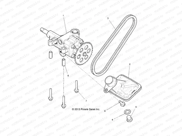 ENGINE | ENGINE, OIL PUMP - R16RGE99A7/AE/AV (49RGROILPUMP14RZR1000)