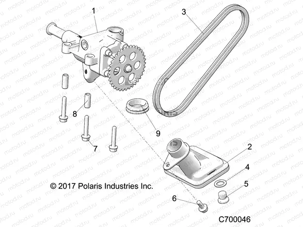 ENGINE | ENGINE, OIL PUMP - R19RSRU99A9/AD (C700046)
