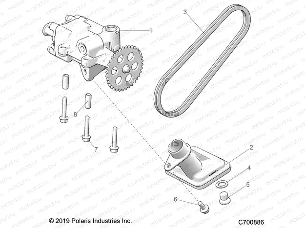 ENGINE | ENGINE, OIL PUMP - R20RRE99F1/F9/FK/S99C1/C9/CK/S99F1/F9/FK/P99CF/FF (C700886)