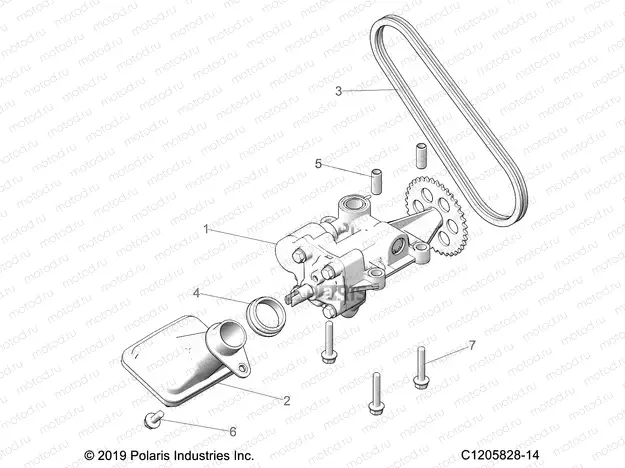 ENGINE | ENGINE, OIL PUMP - Z21R4D92AM/BM/AC (C1205828-14)