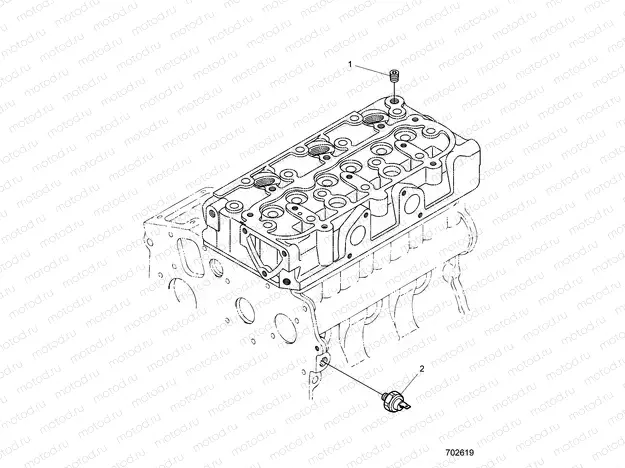 ENGINE | ENGINE, OIL SWITCH - D21BBPD4B4 (702619)