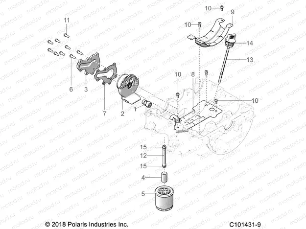 ENGINE | ENGINE, OIL SYSTEM - A20SGE95AK (C101431-9)