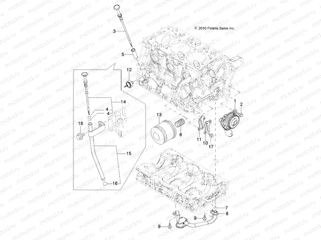 ENGINE | ENGINE, OIL SYSTEM and DIPSTICK - R13WH90DG (49RGROILPUMP11DCREW)
