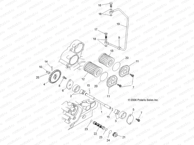 ENGINE | ENGINE, OIL SYSTEM and OIL PUMP - A10GJ45AA (49ATVOILPUMP07OUT525)