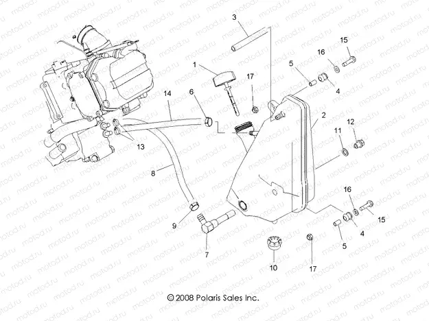 ENGINE | ENGINE, OIL SYSTEM and OIL TANK - A09BA50FA (49ATVOIL09SCRAMI)