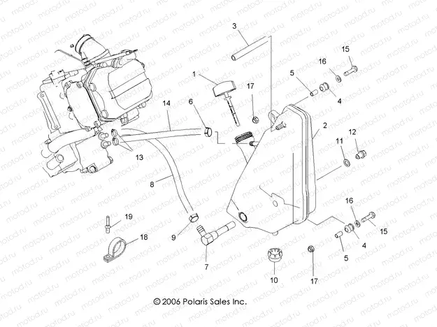 ENGINE | ENGINE, OIL SYSTEM and OIL TANK - A09BG50FA (49ATVOILSCRAM)
