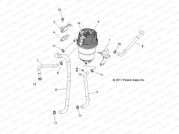 ENGINE | ENGINE, OIL TANK and LINES - R11JH87AA/AD (49RGROILTANK12RZRXP4)
