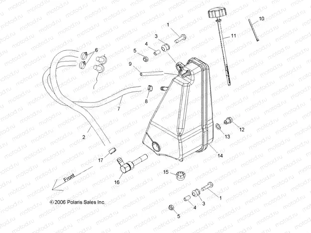 ENGINE | ENGINE, OIL TANK - R13RH45AG (49RGROILTANK095004X4)