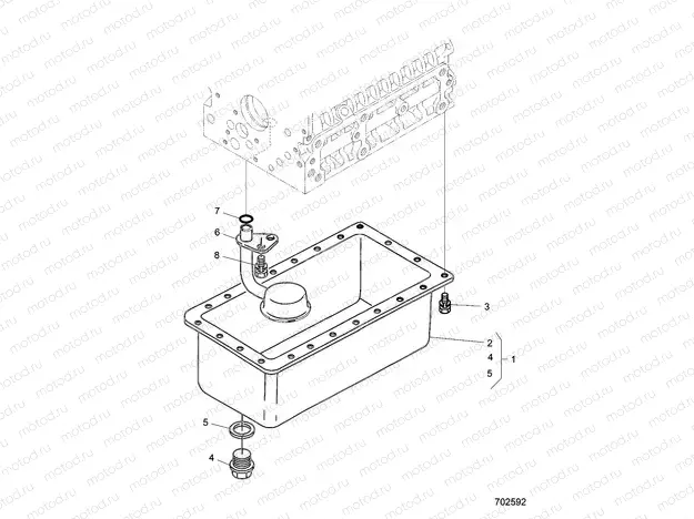 ENGINE | ENGINE, PAN, OIL - D21BBPD4B4 (702592)