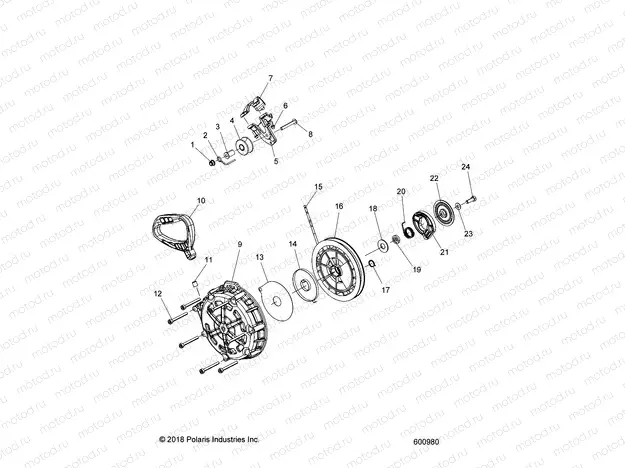 ENGINE | ENGINE, RECOIL STARTER - S20ELS8RS/8RE ALL OPTIONS (600980)