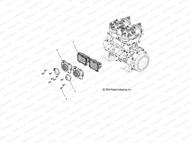 ENGINE | ENGINE, REED VALVE and CARB. ADAPTOR - S20MDX6JSA/6JEA (49SNOWCARBURETOR15600R)