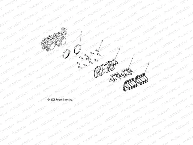ENGINE | ENGINE, REED VALVE and THROTTLE BODY ADAPTOR - S20CBA6GSL (49SNOWCARBURETOR09600TRG)