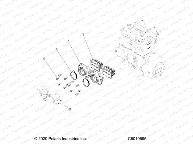 ENGINE | ENGINE, REED VALVE - S22MDX6DSA/6DEA (C601696)