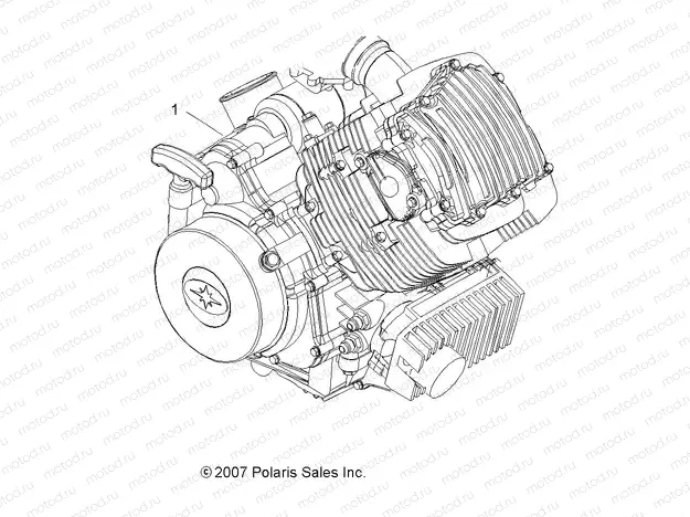 ENGINE | ENGINE, SHORT BLOCK - A11LB27AA (49ATVENGINE08SP300)