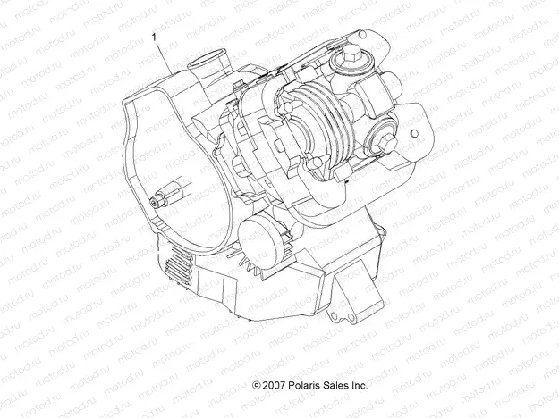 ENGINE | ENGINE, SHORT BLOCK - A13NA32FA (49ATVENGINE08TB)