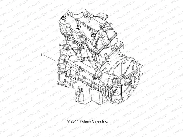 ENGINE | ENGINE, SHORT BLOCK - A14ZN8EFP (49ATVENGINE12SP850)