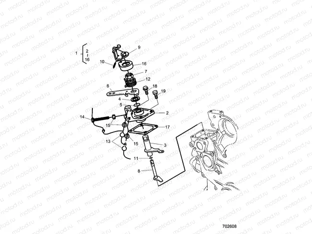 ENGINE | ENGINE, SPEED CONTROL PLATE - D21BBPD4B4 (702608)
