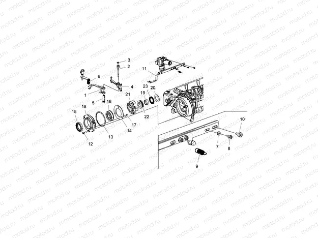 ENGINE | ENGINE, SPEED GOVERNOR - D18B3/4PD1AJ (49BRUTUSGOVERNOR15DSL)