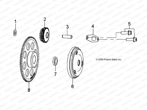 ENGINE | ENGINE, STARTER - A18YAK11N4/N6/B4/B6 (49ATVSTARTER207OTLW90)